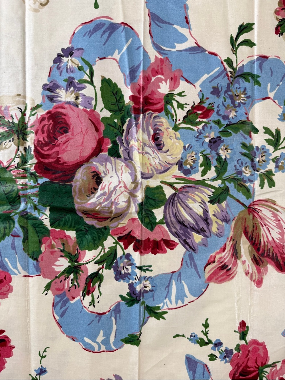 Vintage Grande Bouquet Limited Edition Botanical Garden Fabric 2 Yards 60"